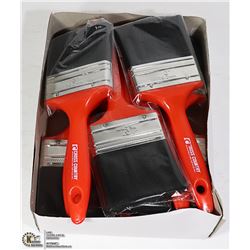 BOX OF 12 NEW 3 INCH PAINT BRUSHES