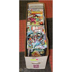 COMICS BIG BOX.  MISC COMIC BOOKS IN A BOX.