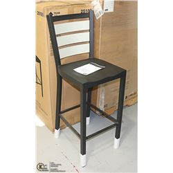 NEW MODEL #25189 BLACK METAL BISTRO BAR STOOL