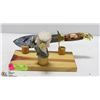 Image 1 : EAGLE THEMED KNIFE W/ WOODEN EAGLE HEAD DISPLAY