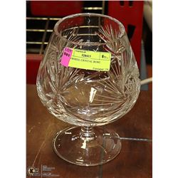 PINWHEEL CRYSTAL STEMMED BOWL, 9" TALL