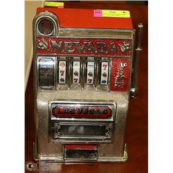LAS VEGAS NEVADA MINIATURE NOVELTY SLOT MACHINE