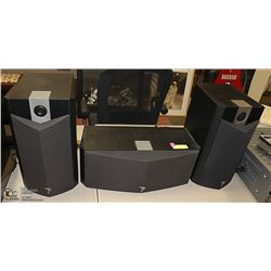 FOCAL CHORUS SUBWOOFER AND 2 BOOKSHELF