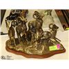 Image 1 : BRASS MOUNTAIN GOAT DECORATIVE DISPLAY 10" TALL