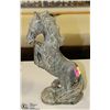 Image 1 : STONE CARVED STALLION 12" TALL