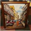 Image 1 : CUBAN STREET OIL ON CANVAS 27" X 35"