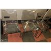 Image 1 : LOT OF 4 GHOST CHAIRS, (CHROME & PLASTIC)