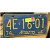 Image 1 : 1974 LICENSE PLATE