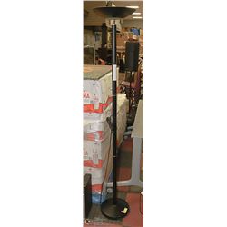 BLACK POLE LAMP WITH DIMMER 71.5" TALL