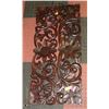 Image 1 : TWO MATCHING CARVED WOOD PANELS 3' 2" WIDE EACH