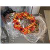 Image 1 : TWO BAGS OF AUTUMN WREATHS AND DECOR
