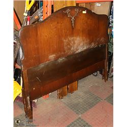 ANTIQUE DOUBLE BED WITH RAILS