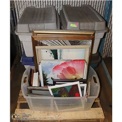 5 EXTRA LARGE TOTES OF ESTATE MISC