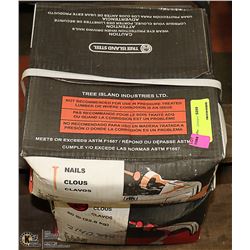 2 50LB BOXES OF 3" NAILS