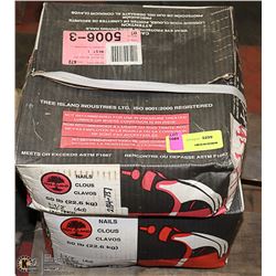 2 50LB BOXES OF 1.5" NAILS