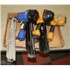 Image 1 : FLAT OF ASSORTED AIR NAIL GUNS, UNTESTED.