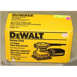 DEWALT HEAVY DUTY 1/4" SHEET PALM SANDER, MISSING