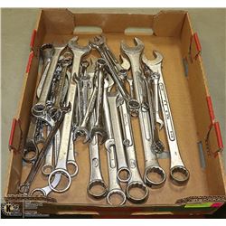 FLAT OF ASSORTED WRENCHES