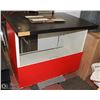 Image 1 : RED/BLACK DISPLAY CABINET- DOLLY NOT INCL