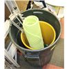 Image 1 : 2 PLASTIC GARBAGE CONTAINERS ASST SIZES PLUS