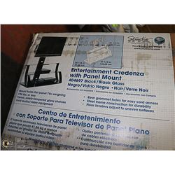 ENTERTAINMENT CREDENZA WITH PANEL MOUNT