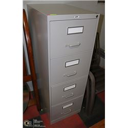 STAPLES 4 DRAWER FILING CABINET. 18" X 27" X 52"