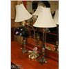 Image 1 : LOT OF 3 ASSORTED LAMPS, 2 ARE 24" TALL & 1 IS 20"