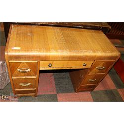 ANTIQUE DESK. 42" X 18" X 29"