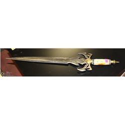 BRASS HILTED SHORT SWORD, SHARPENED
