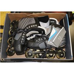 NEW BAUER SIZE 11R, USA 12.5 ROLLER BLADES