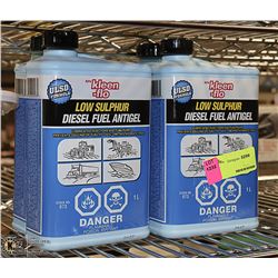 LOT OF FOUR 1L KLEEN-FLO LOW SULPHUR DIESEL FUEL