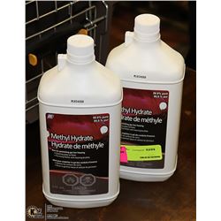 TWO 946ML BOTTLES OF 99.9% PURE METHOL HYDRATE