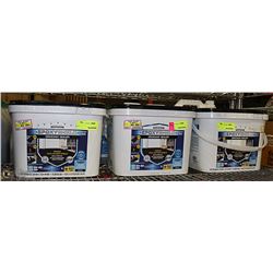 THREE 8L PAILS OF APOXY SHEILD DRIVEWAY SEALER