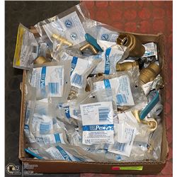 BOX OF ASSORTED FITTINGS AND VALVES