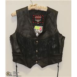 NEW INTERSTATE LEATHER LADIES FRINGE VEST SIZE XXL