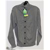 Image 1 : NEW LEMON-B SIZE LARGE GREY BUTTON UP SWEATER