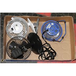 3 DESK FANS