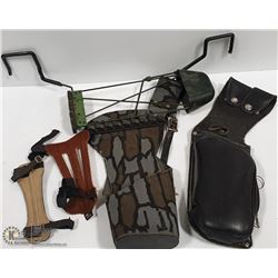 BOX WITH BOW / CROSSBOW ATTACHMENTS / HOLDERS