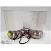 Image 1 : PAIR OF TOUCH LAMPS- 9.5 INCHES TALL