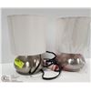 Image 2 : PAIR OF TOUCH LAMPS- 9.5 INCHES TALL