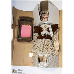 22" F.MINT "SARAH" COCA COLA WITH CRIB DOLL