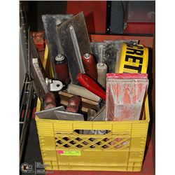 CONCRETE FINISHING TOOLS: INCLUDES TROWELS, FLOATS