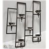 Image 1 : VINTAGE METAL WALL CANDLE DISPLAY PANEL