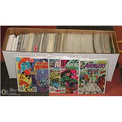 LONG BOX OF ASSORTED COMIC BOOKS