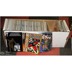 LONG BOX OF ASSORTED COMIC BOOKS