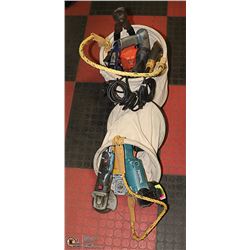 2 TOOL BAGS WITH POWER TOOLS AND HAND TOOLS