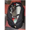 Image 1 : LARGE HEAVY DUTY BLACK CANVAS DUFFLE