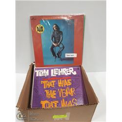 BOX OF OLD COMEDY RECORDS - RARE - AMERICAN -