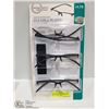 Image 1 : SEMI RIMLESS READING GLASSES FLEX. PLASTIC +1.75