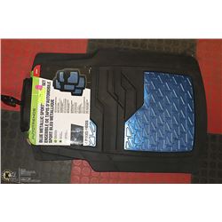 BRAND NEW BLUE METALLIC FLOOR MATS
